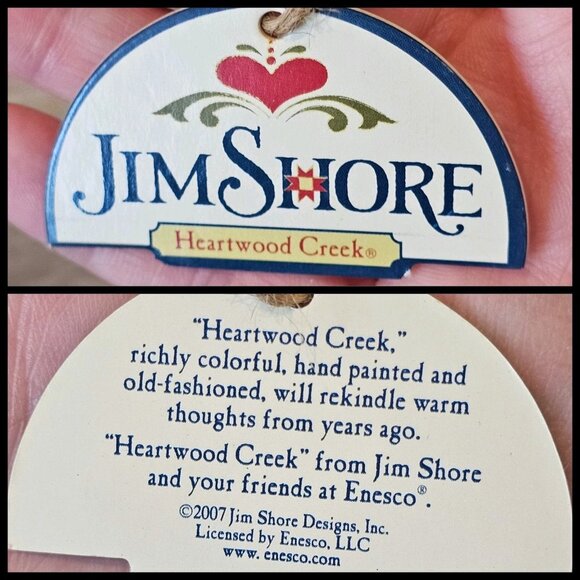 VTG‎ Jim Shore Heartwood Creek "Chilly Dog" Snowman Figurine Winter Decor 2007 - Picture 6 of 13